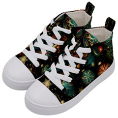 Christmas Ornaments Kids  Mid-top Canvas Sneakers