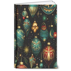 Christmas Ornaments 8  X 10  Hardcover Notebook