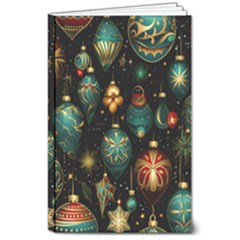 Christmas Ornaments 8  X 10  Softcover Notebook by Modalart