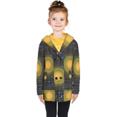 Technology System Kids  Double Breasted Button Coat by Modalart