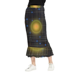 Technology System Maxi Fishtail Chiffon Skirt by Modalart