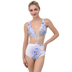 Achievement Success Mountain Clouds Tied Up Two Piece Swimsuit