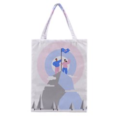 Achievement Success Mountain Clouds Classic Tote Bag by Modalart