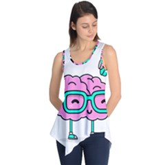 Brain Motivation Mental Activity Sleeveless Tunic by Modalart