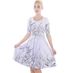 Eagle Birds Of Prey Raptor Quarter Sleeve A-line Dress