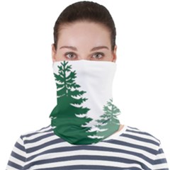 Pine Trees Spruce Tree Face Seamless Bandana (adult) by Modalart