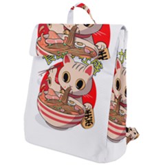 Ramen Cat Noodles Cute Japanes Flap Top Backpack by Modalart