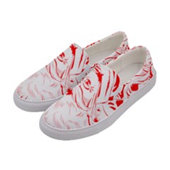 Santa Claus Red Christmas Women s Canvas Slip Ons by Modalart