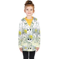 Thistle Alpine Flower Flower Plant Kids  Double Breasted Button Coat by Modalart