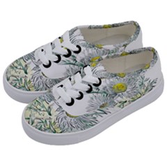 Thistle Alpine Flower Flower Plant Kids  Classic Low Top Sneakers by Modalart