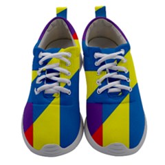 Colorful Red Yellow Blue Purple Women Athletic Shoes by Grandong