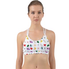 Snail Butterfly Pattern Seamless Back Web Sports Bra