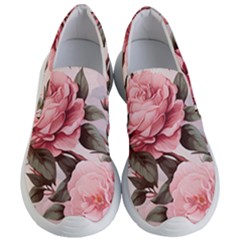 Rose Flower Seamless Women s Lightweight Slip Ons by Bedest