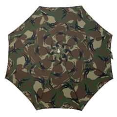 Camouflage Pattern Fabric Straight Umbrellas