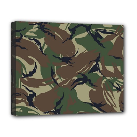 Camouflage Pattern Fabric Deluxe Canvas 20  x 16  (Stretched)