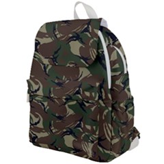 Camouflage Pattern Fabric Top Flap Backpack