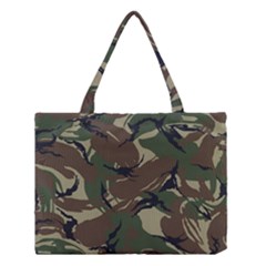 Camouflage Pattern Fabric Medium Tote Bag