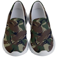 Camouflage Pattern Fabric Kids Lightweight Slip Ons by Bedest