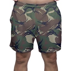 Camouflage Pattern Fabric Men s Shorts