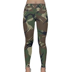 Camouflage Pattern Fabric Lightweight Velour Classic Yoga Leggings