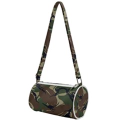 Camouflage Pattern Fabric Mini Cylinder Bag