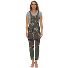 Camouflage Pattern Fabric Women s Pinafore Overalls Jumpsuit