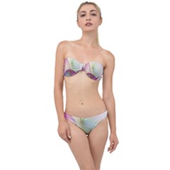 Leaf Desenho Micro Classic Bandeau Bikini Set