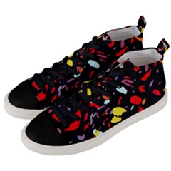 Colorful Mosaics Men s Mid-top Canvas Sneakers by helloshirt
