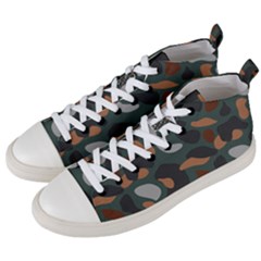 Army Camouflage Men s Mid-top Canvas Sneakers by helloshirt