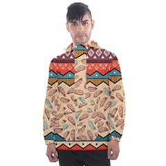 Ethnic-tribal-pattern-background Men s Front Pocket Pullover Windbreaker