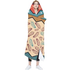 Ethnic-tribal-pattern-background Wearable Blanket by Apen