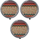 Ethnic-tribal-pattern-background Mini Round Pill Box (Pack of 3) View1