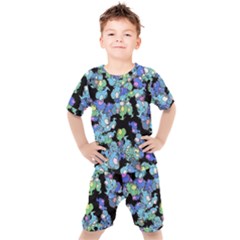 Chromatic Creatures Dance Wacky Pattern Kids  T-shirt And Shorts Set by dflcprintsclothing
