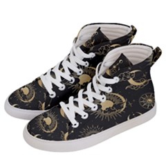 Star Colorful Christmas Abstract Women s Hi-top Skate Sneakers by Ndabl3x