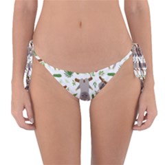 Seamless Pattern With Cute Sloths Reversible Bikini Bottoms by Ndabl3x