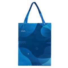 Abstract Classic Blue Background Classic Tote Bag by Ndabl3x