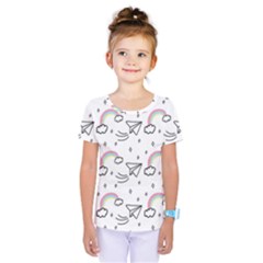 Cute Art Print Pattern Kids  One Piece T-shirt