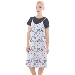 Cute Art Print Pattern Camis Fishtail Dress