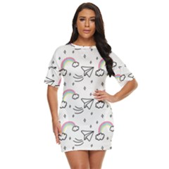 Cute Art Print Pattern Just Threw It On Dress