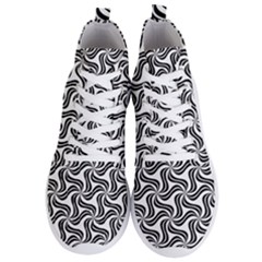 Soft Pattern Repeat Monochrome Men s Lightweight High Top Sneakers