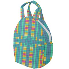 Checkerboard Squares Abstract Art Travel Backpack