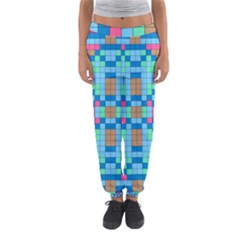 Checkerboard Square Abstract Women s Jogger Sweatpants