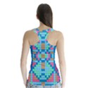 Checkerboard Square Abstract Racer Back Sports Top View2