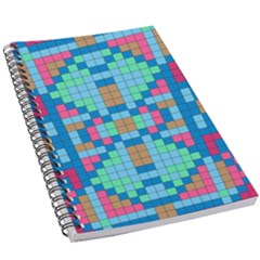 Checkerboard Square Abstract 5.5  x 8.5  Notebook