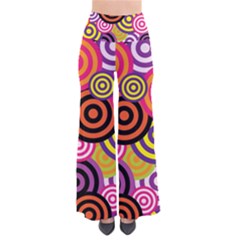 Abstract Circles Background Retro So Vintage Palazzo Pants