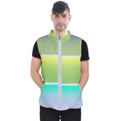 Pattern Banner Background Dot Set Men s Puffer Vest by Ravend