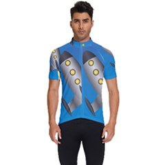 Rocket Spaceship Space Travel Nasa Men s Short Sleeve Cycling Jersey by Ravend