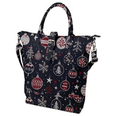 Christmas Decoration Winter Xmas Buckle Top Tote Bag