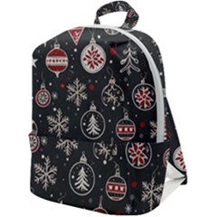 Christmas Decoration Winter Xmas Zip Up Backpack