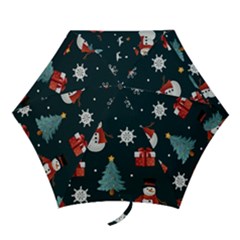 Snowmen Christmas Trees Mini Folding Umbrellas